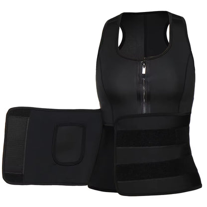 Mens Waist Trainer Vest Slimming Body Shaper Compression Shirt Workout Tank Top Shapewear Fitness Undershirt Fat Burn Sauna Suit