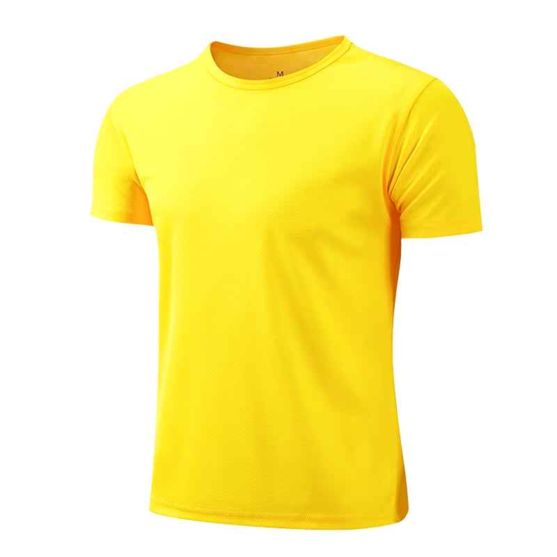 Men Women Quick Dry Short Sleeve Sport T Shirt Gym Jerseys Fitness Shirt Trainer Running T-Shirt Teenager Breathable Sportswears