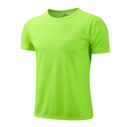Men Women Quick Dry Short Sleeve Sport T Shirt Gym Jerseys Fitness Shirt Trainer Running T-Shirt Teenager Breathable Sportswears